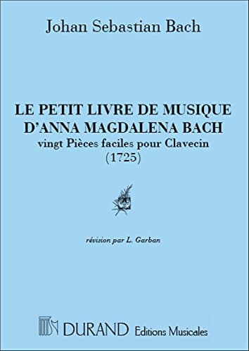 BACH (anonyme ) menuet en la m (petit livre d anna magdalena BACH )