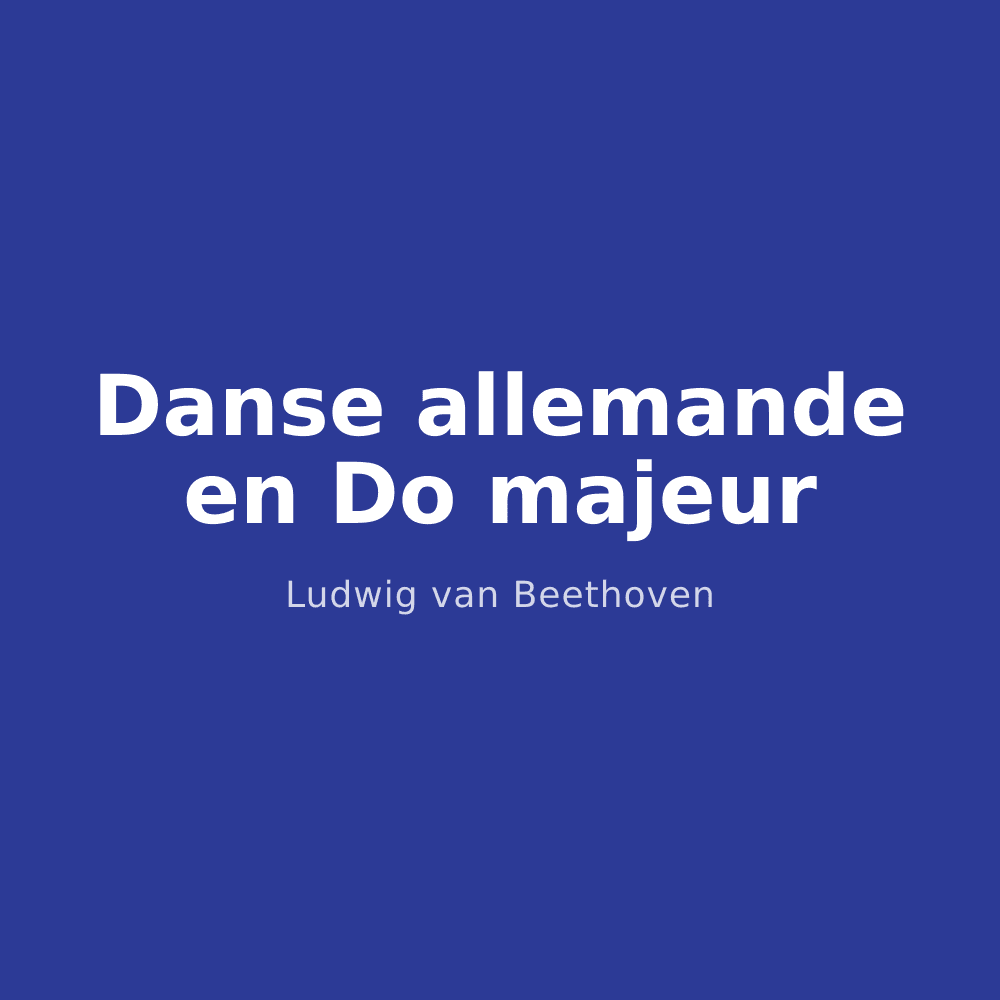 Danse allemande en Do majeur