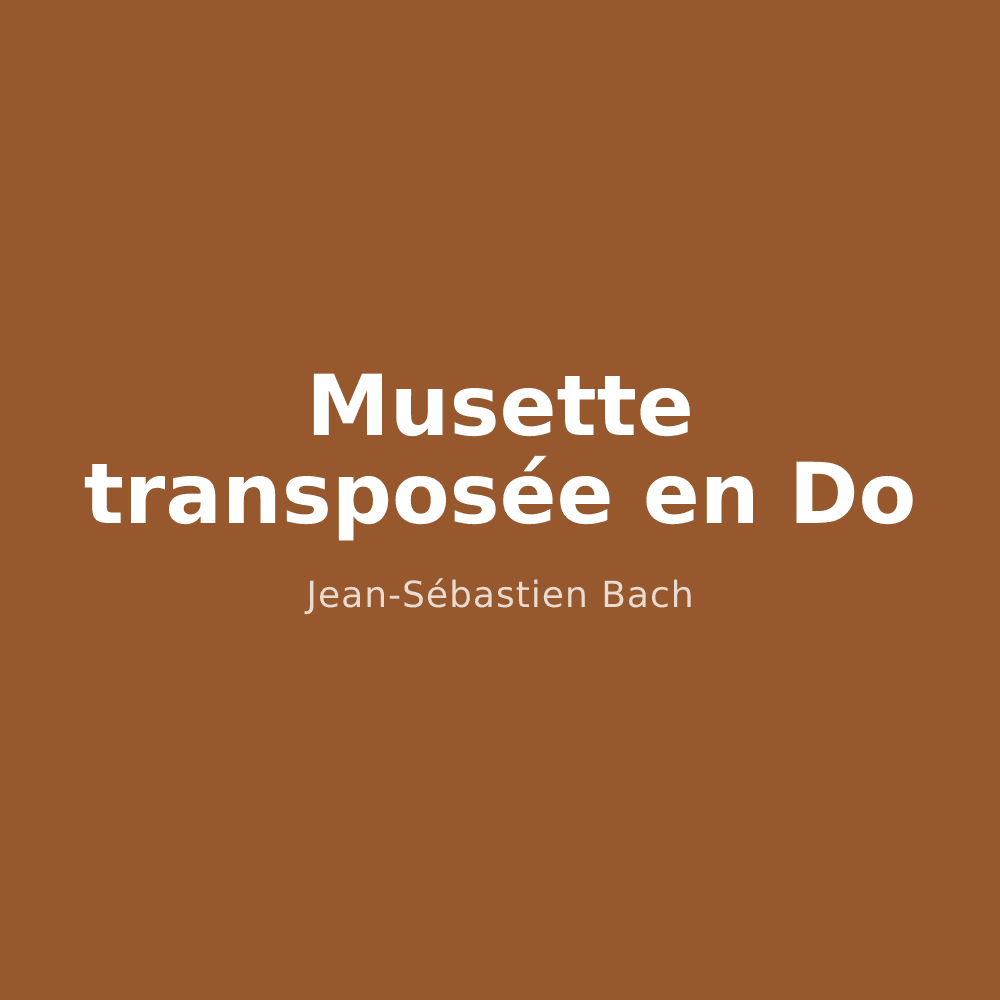 Musette transposée en Do