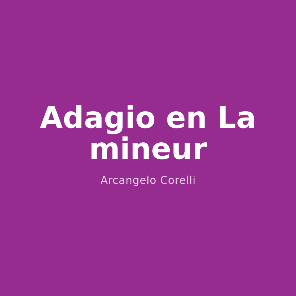 Adagio en La mineur