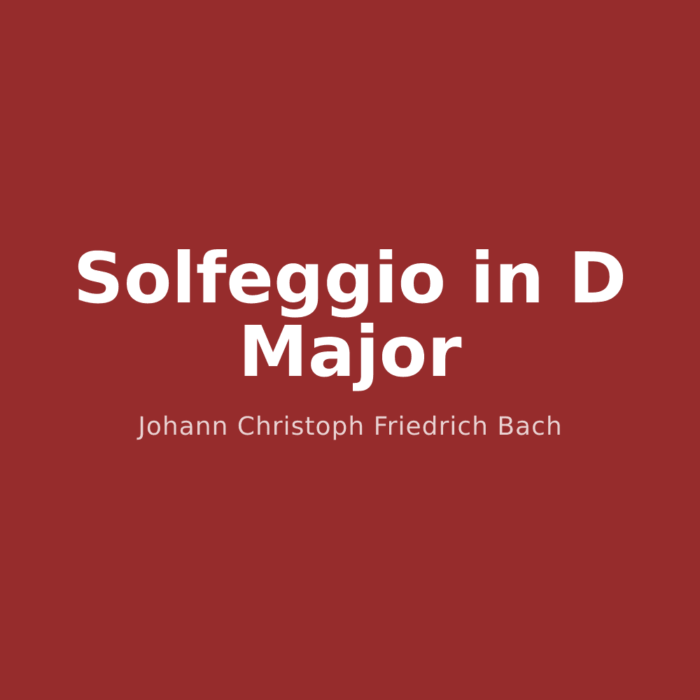 Solfeggio in D Major