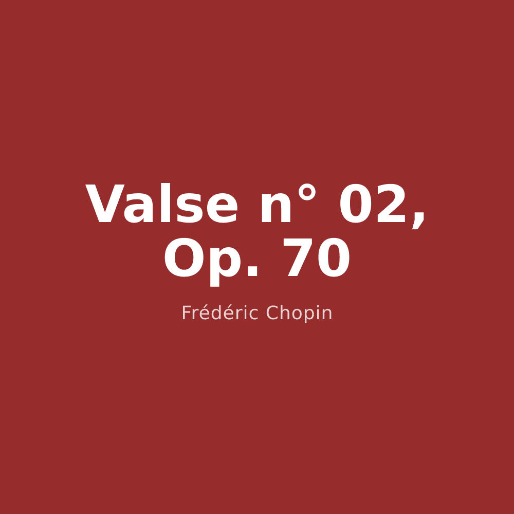 Valse n° 02, Op. 70