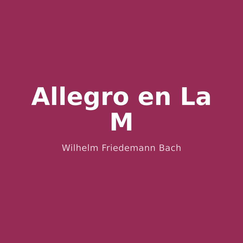Allegro en La M