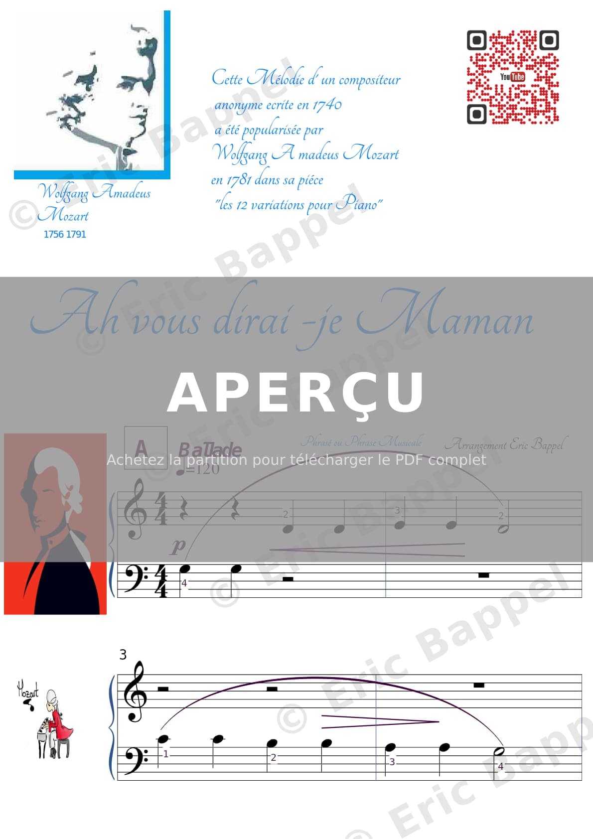 Ah vous dirai-je, Maman (niveau 1) — Extrait page 2 sur 3