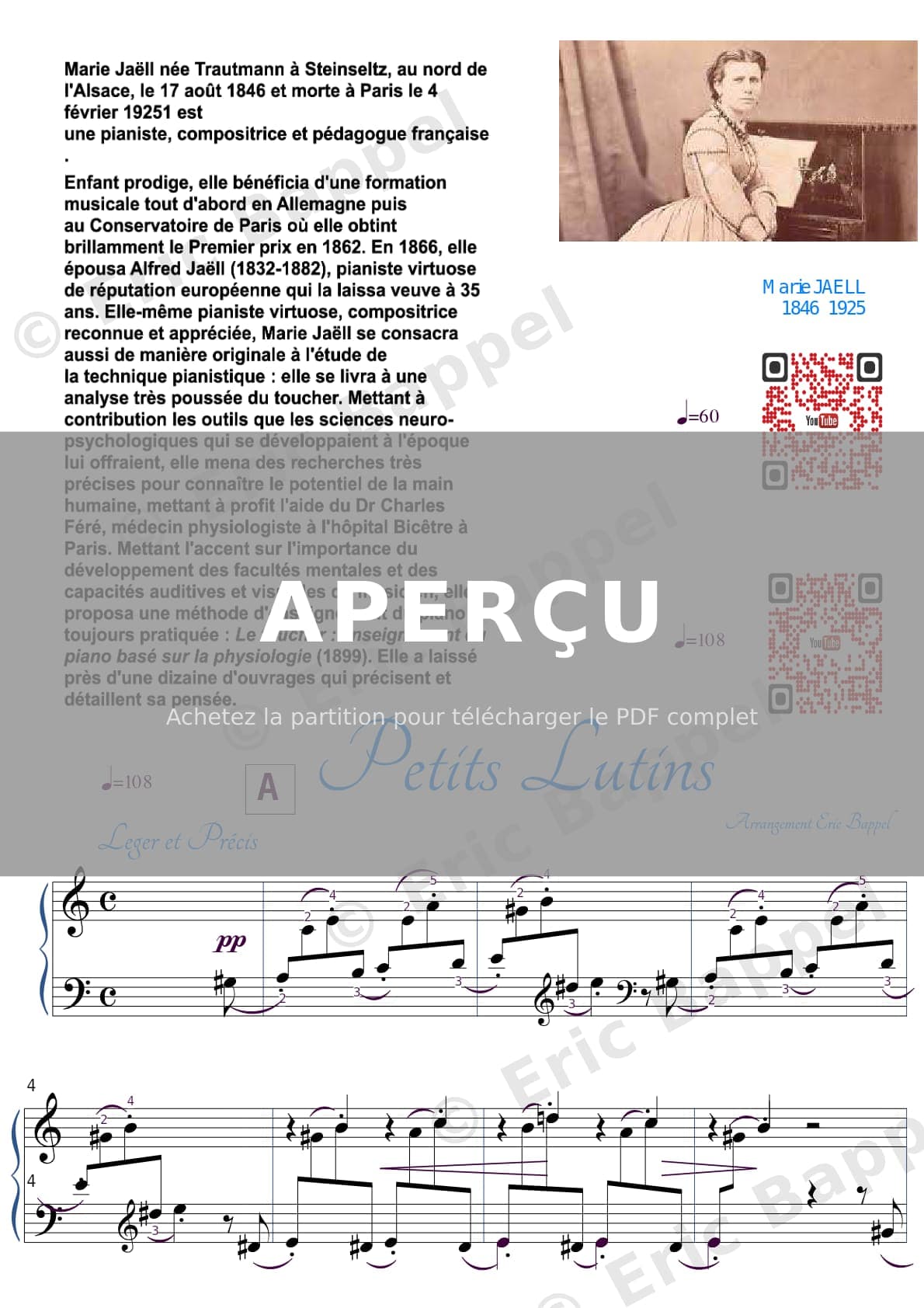 Petits lutins (issu Sept pièces faciles: No. 5) — Extrait page 1 sur 2