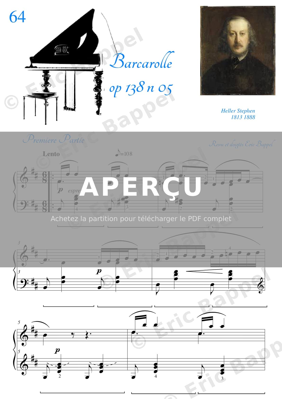 Barcarolle, Op. 138 No. 05 — Extrait page 2 sur 6