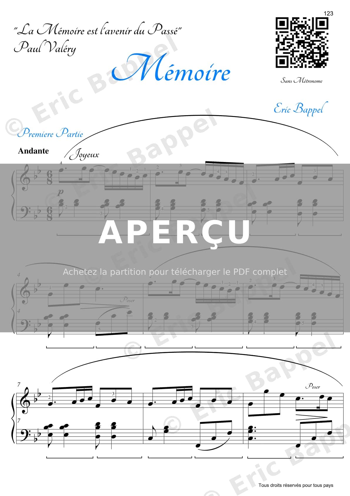 Mémoires — Extrait page 1 sur 4