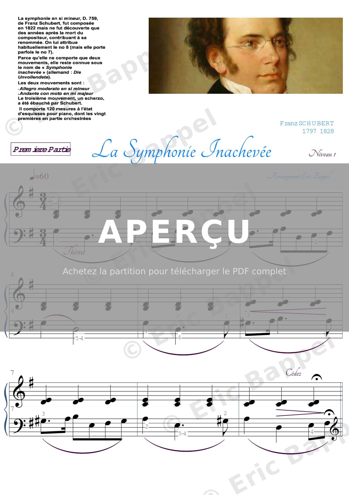 La Symphonie inachevée — Extrait page 1 sur 2