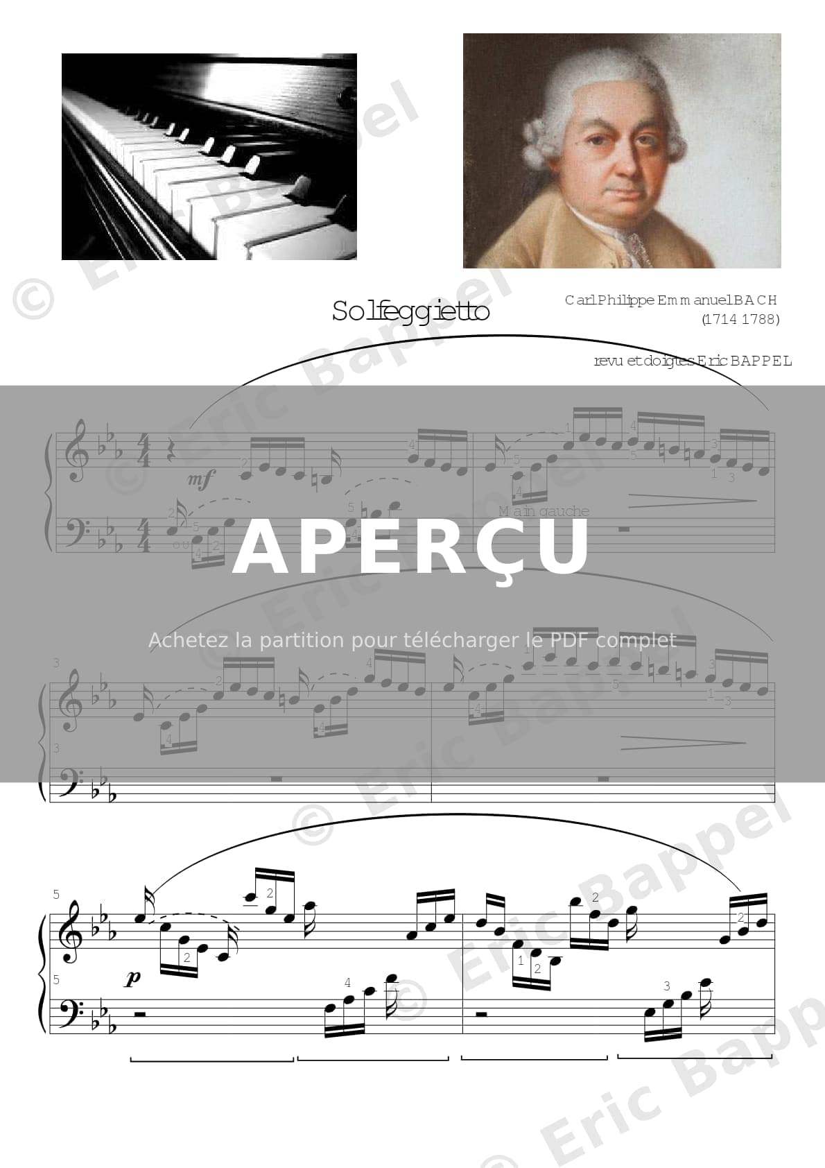 Solfeggietto in C Minor — Extrait page 1 sur 5