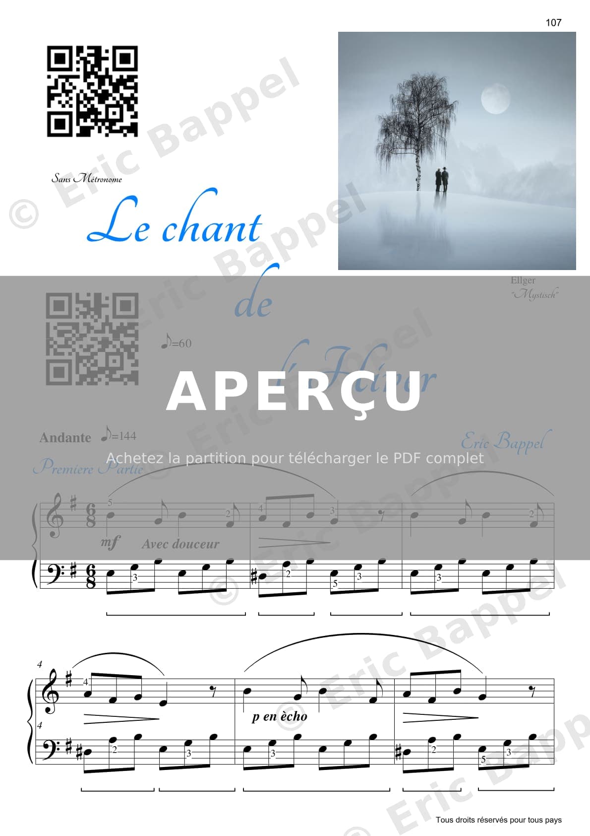 Le chant de l'hiver — Extrait page 1 sur 4