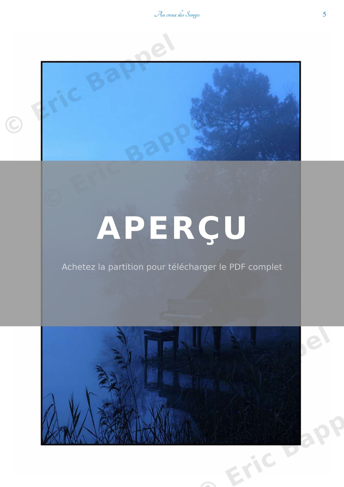 Au creux des songes — Extrait page 1 sur 10