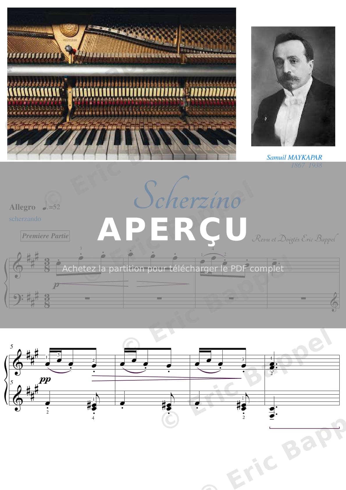 Scherzino en Fa# mineur — Extrait page 1 sur 3
