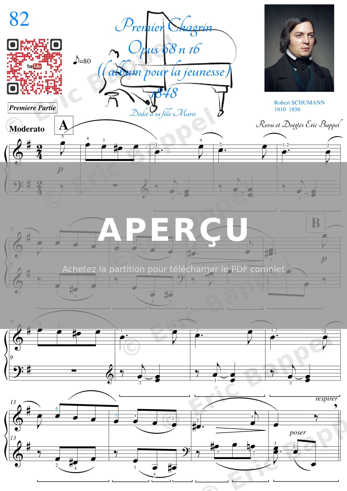 Premier chagrin, Album pour la jeunesse, Op. 68: No. 16 — Extrait page 2 sur 4