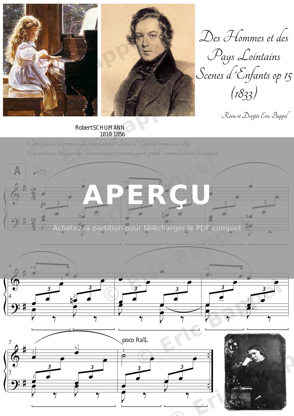 Des pays lointains, Scènes d'enfants, Op. 15 — Extrait page 1 sur 2