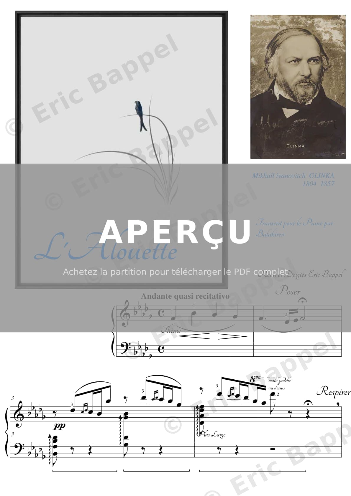 L'alouette — Extrait page 1 sur 13