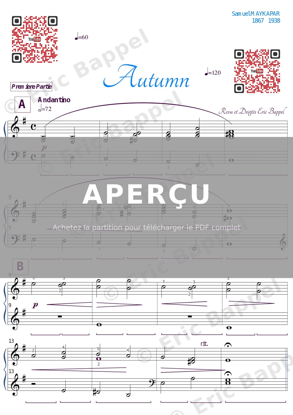 Automne — Extrait page 1 sur 2