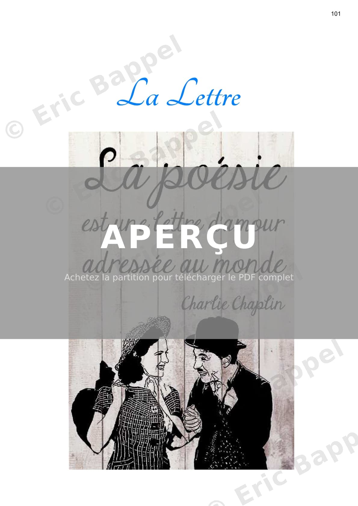La lettre — Extrait page 1 sur 6