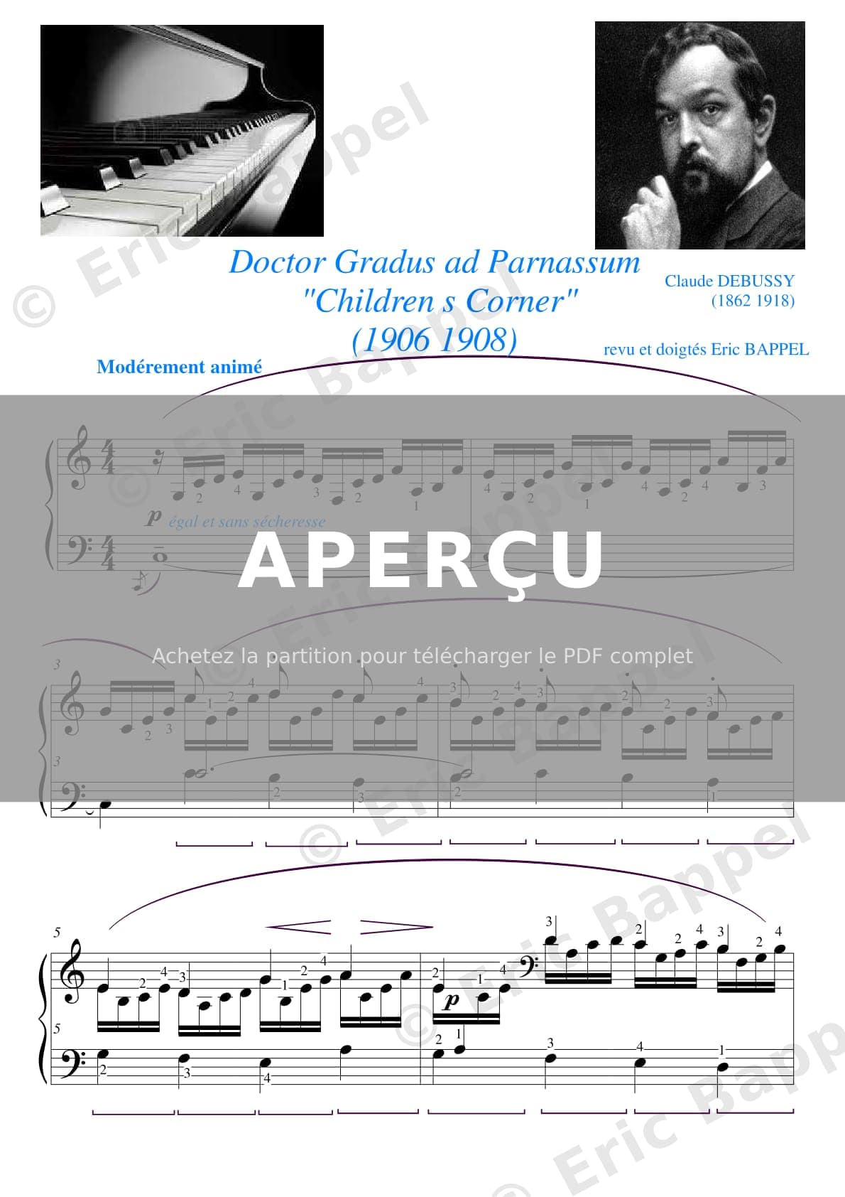Children's Corner: Doctor Gradus ad Parnassum — Extrait page 1 sur 9