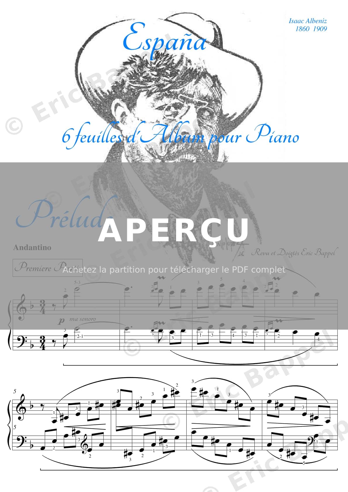 Espana - Preludio — Extrait page 1 sur 5