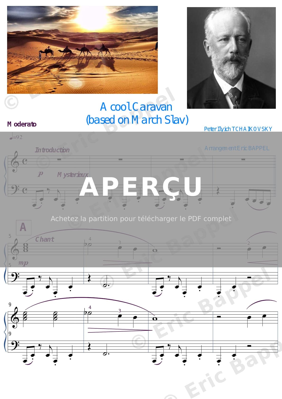 A Cool Caravan (Marche slave) — Extrait page 1 sur 2