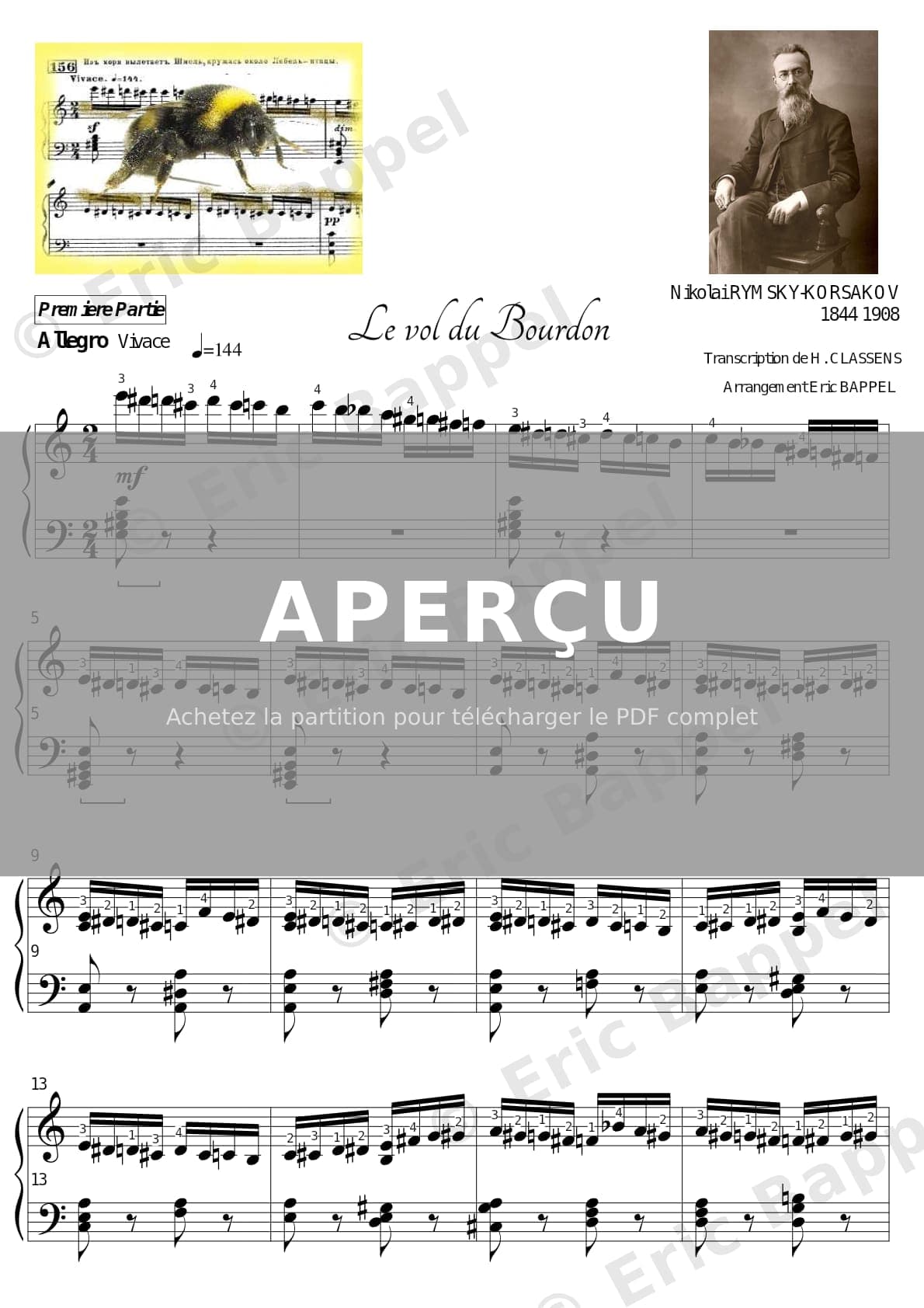 Le vol du bourdon — Extrait page 1 sur 5