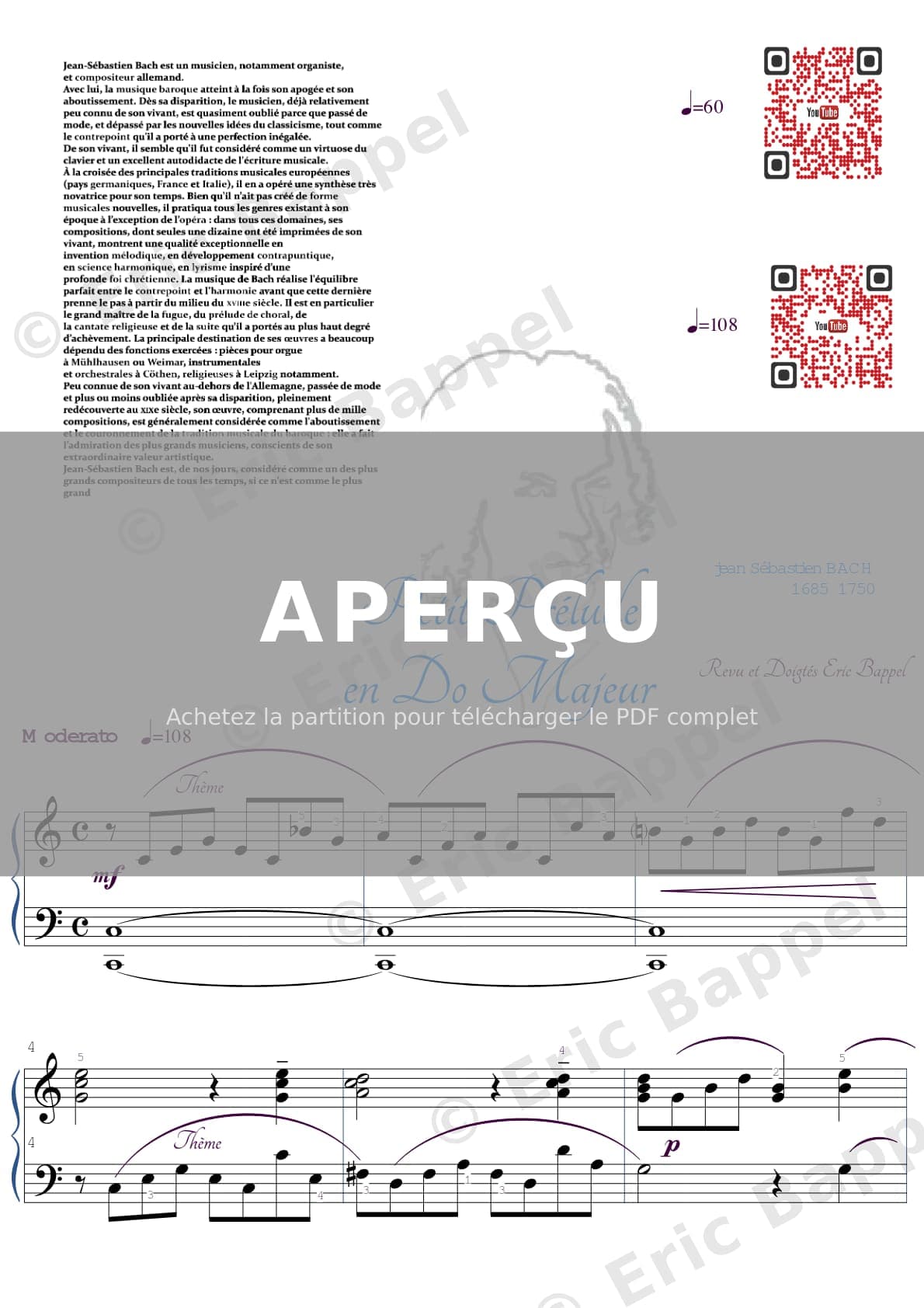Petit Prélude en Do Majeur — Extrait page 1 sur 2