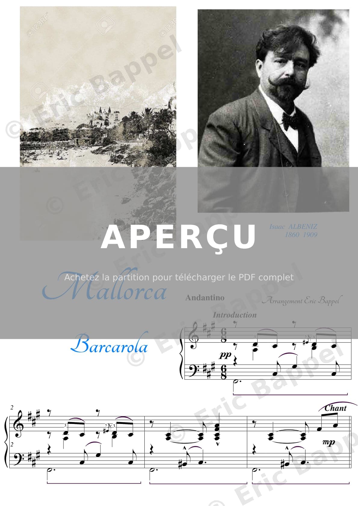 Mallorca, Op. 202: Barcarola — Extrait page 1 sur 5