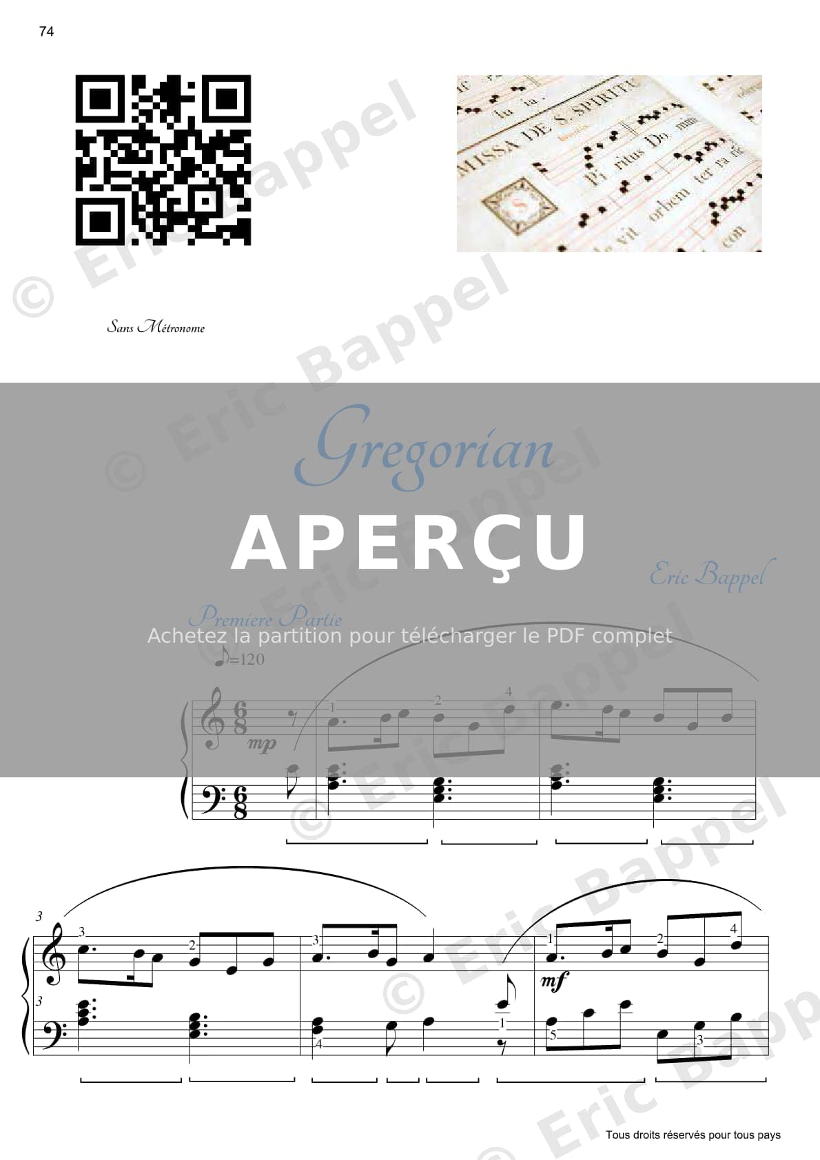 Gregorian — Extrait page 1 sur 4