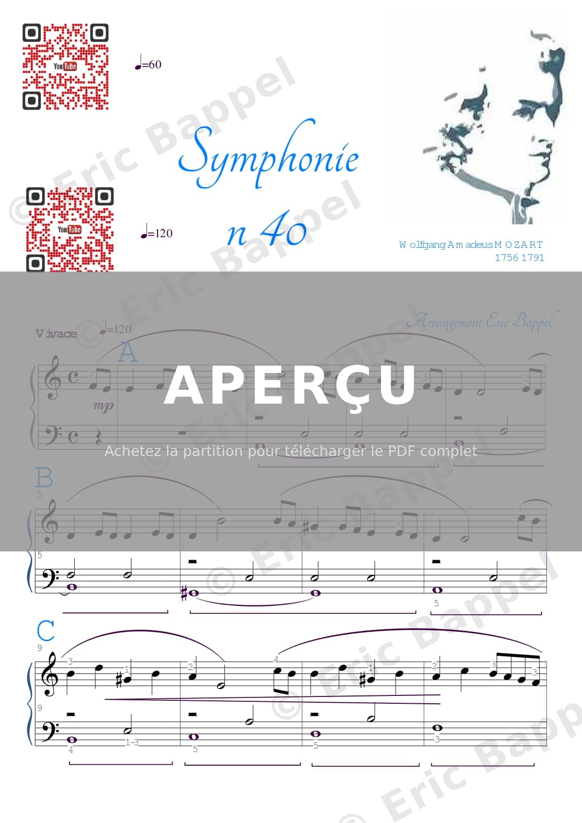 Symphonie no.40 — Extrait page 1 sur 2