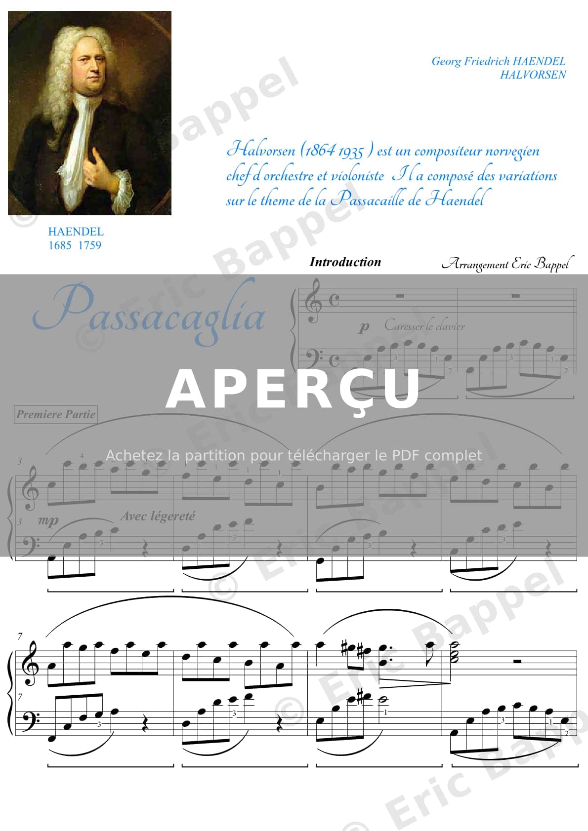 Passacaglia niveau 2 — Extrait page 1 sur 5