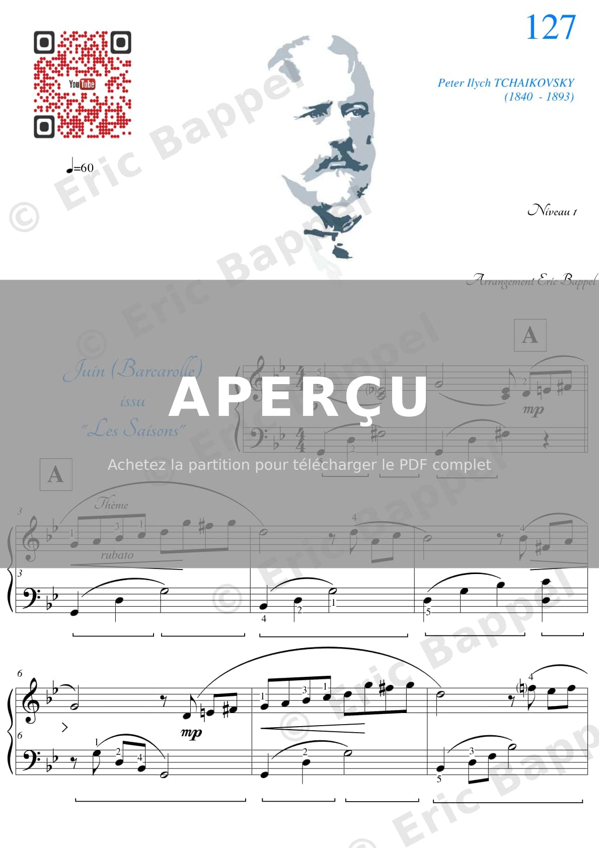 Les saisons: VI. Juin "Barcarolle" — Extrait page 1 sur 4
