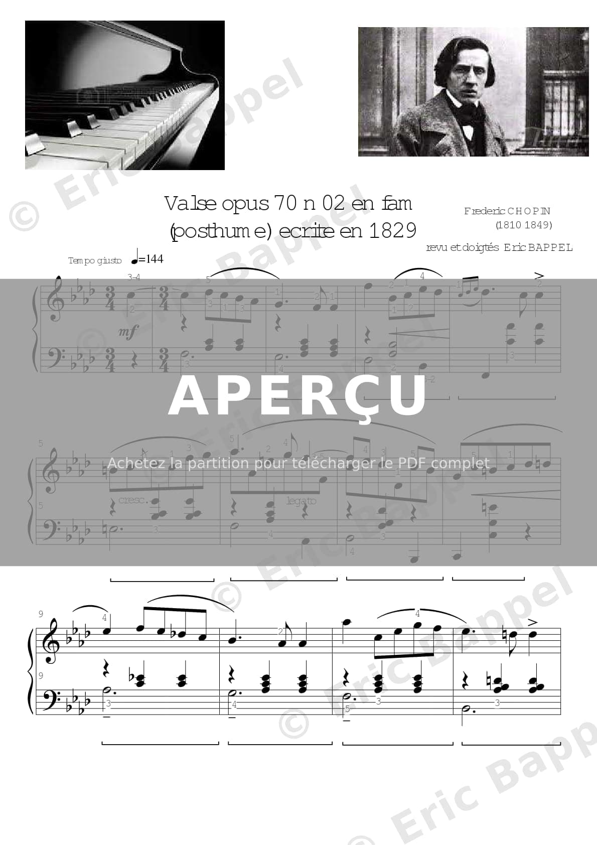 Valse n° 02, Op. 70 — Extrait page 1 sur 8