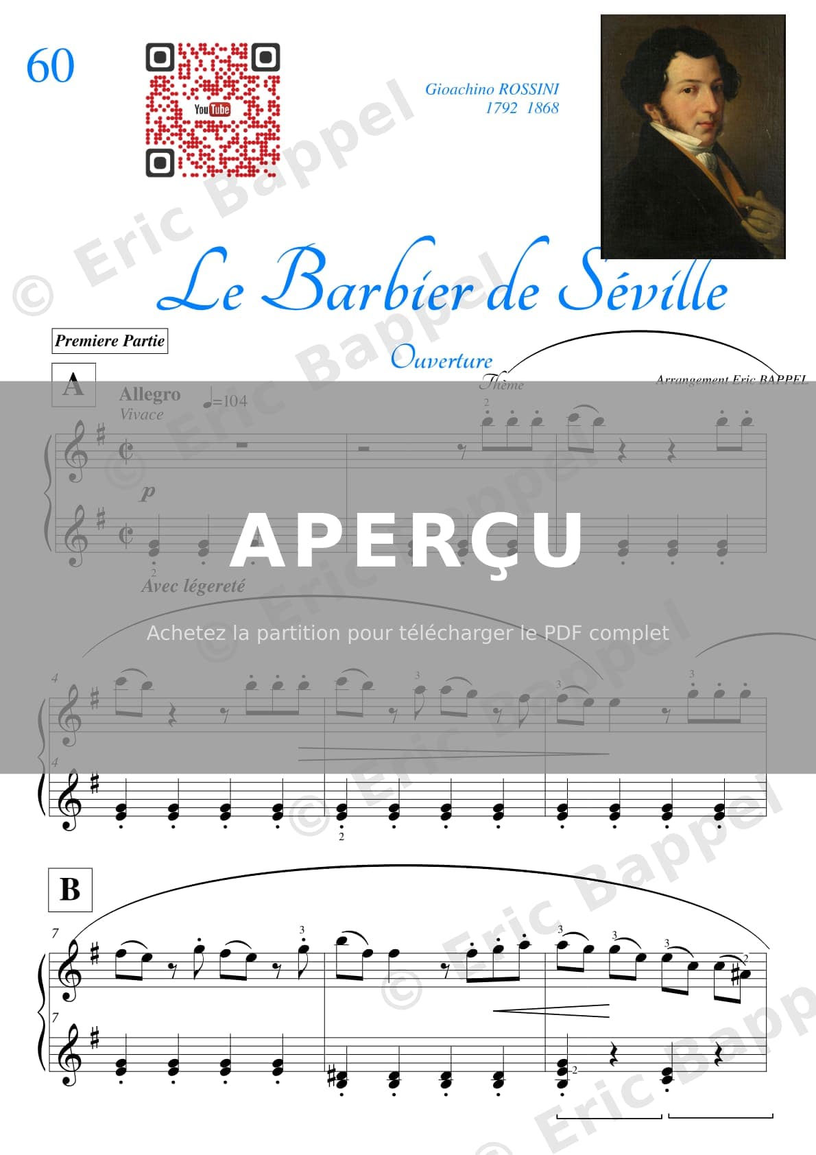 Le Barbier de Séville, Act I: Overture: No. VIII en Mi mineur — Extrait page 2 sur 4