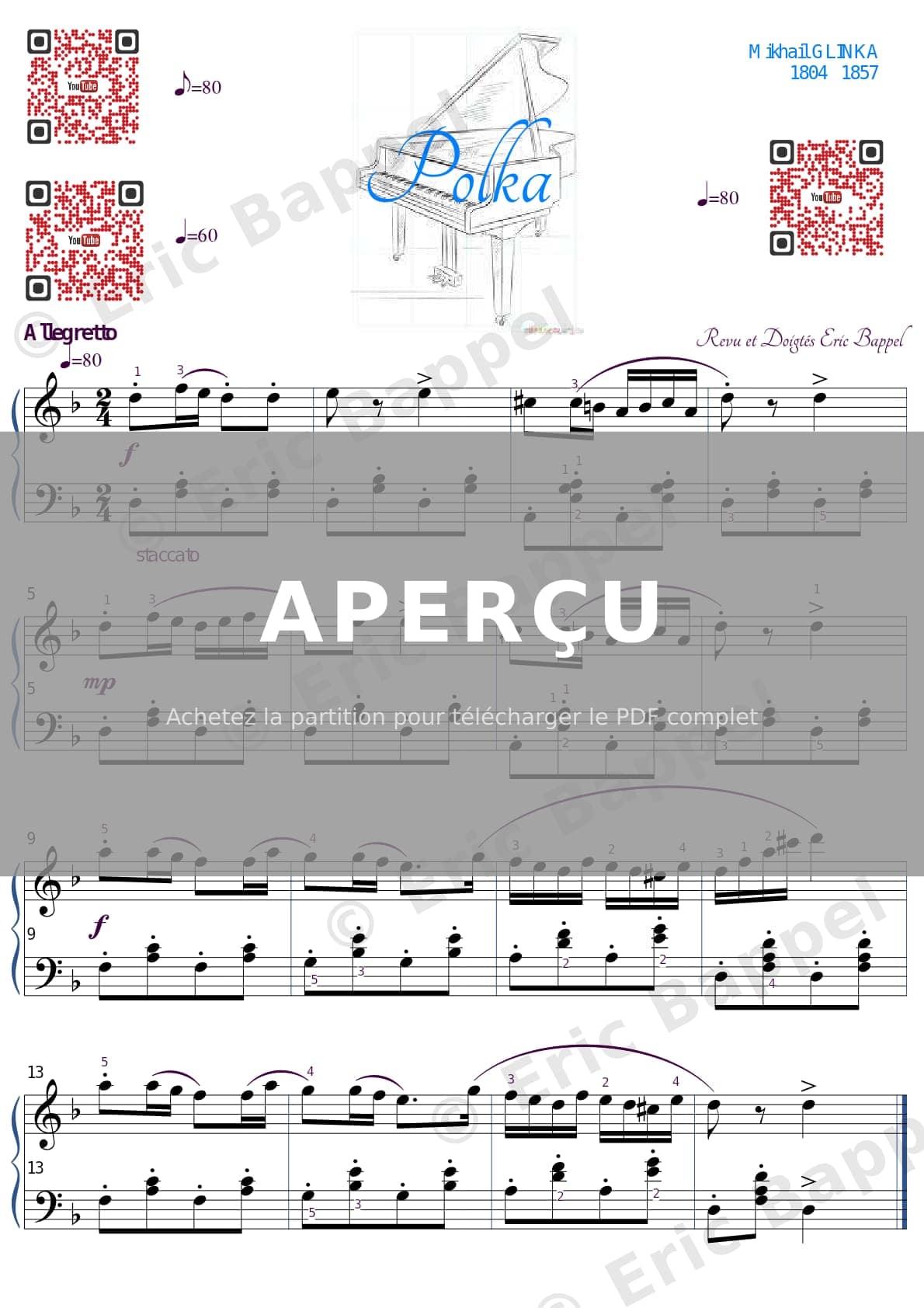 Polka en Ré mineur — Extrait page 1 sur 1