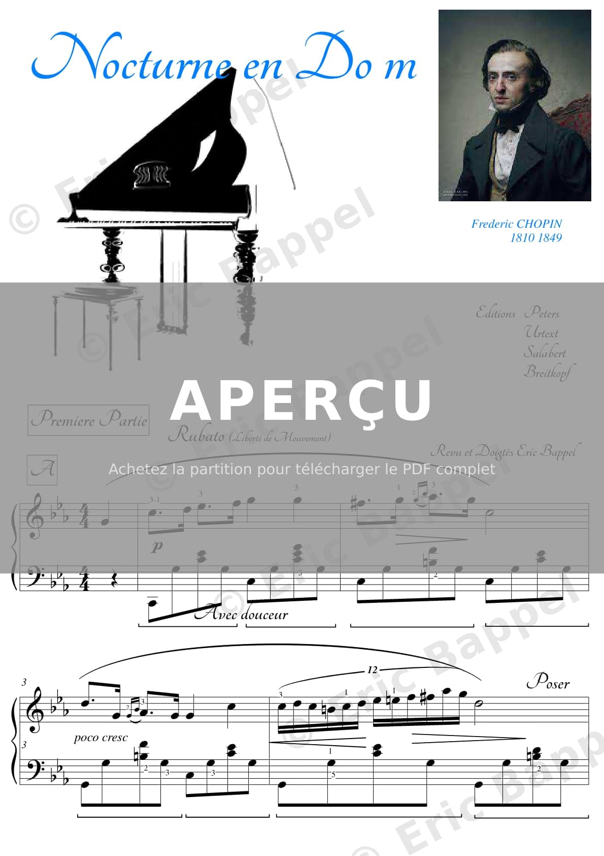 Nocturne No. 21 en Do mineur, Op. posth. — Extrait page 1 sur 7
