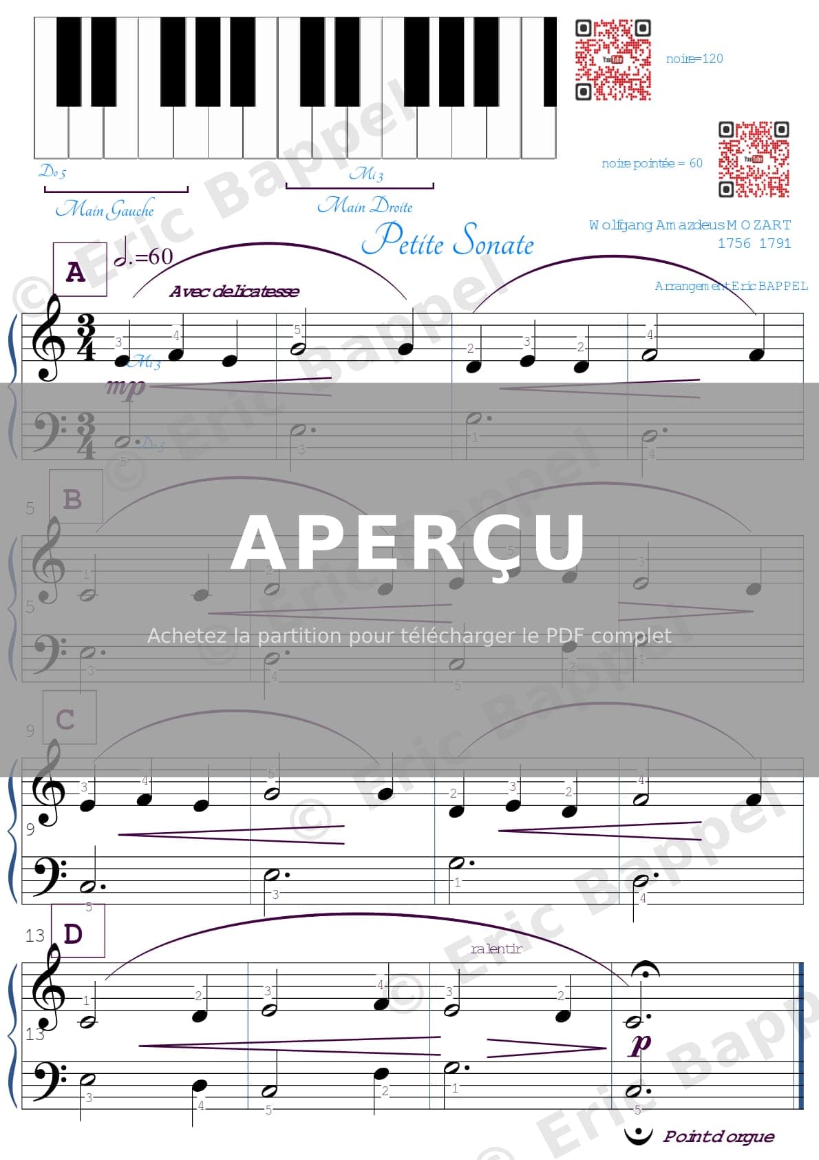 Petite Sonate en Do — Extrait page 1 sur 1