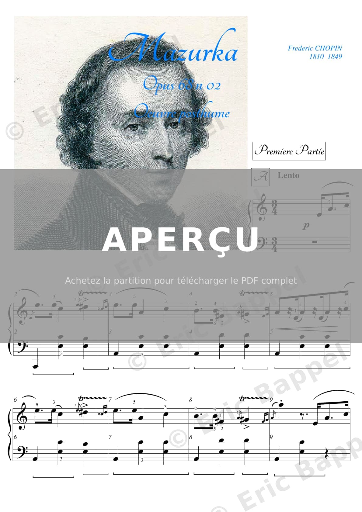 Mazurka Op.68 n.2 — Extrait page 1 sur 5