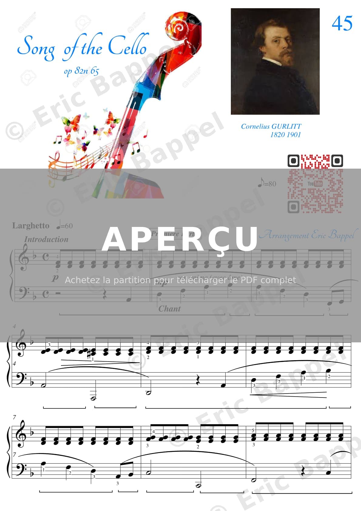 Song of the Cello, Op. 82 No. 65 — Extrait page 1 sur 4