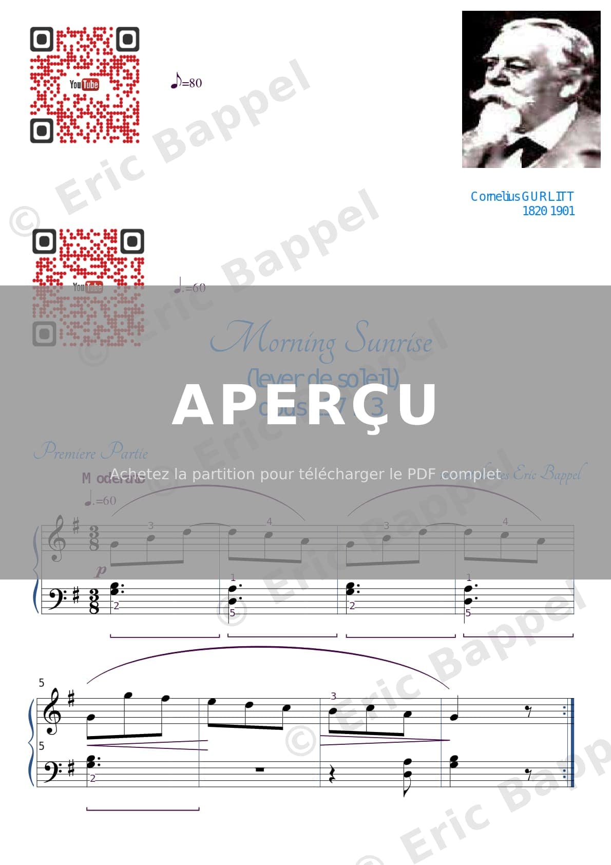 Morning Sunrise, Op. 117 No. 13 — Extrait page 1 sur 2