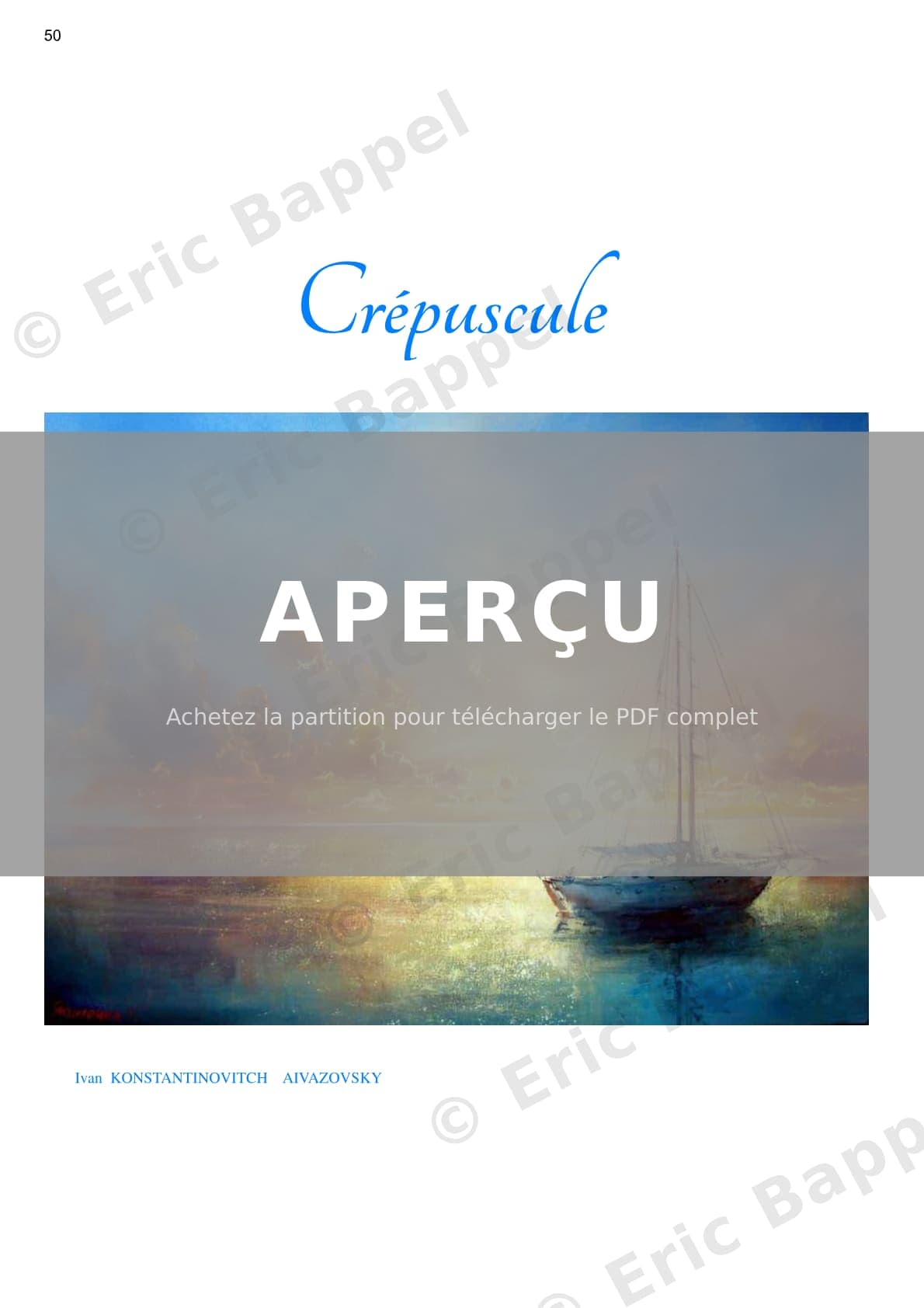 Crépuscule — Extrait page 1 sur 6