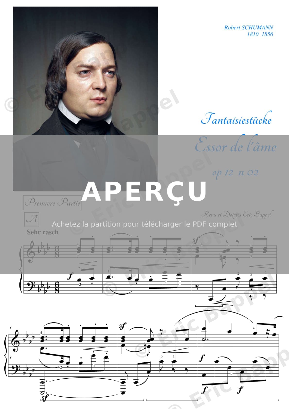 Fantasiestücke, Op. 12: II. Aufschwung — Extrait page 1 sur 17