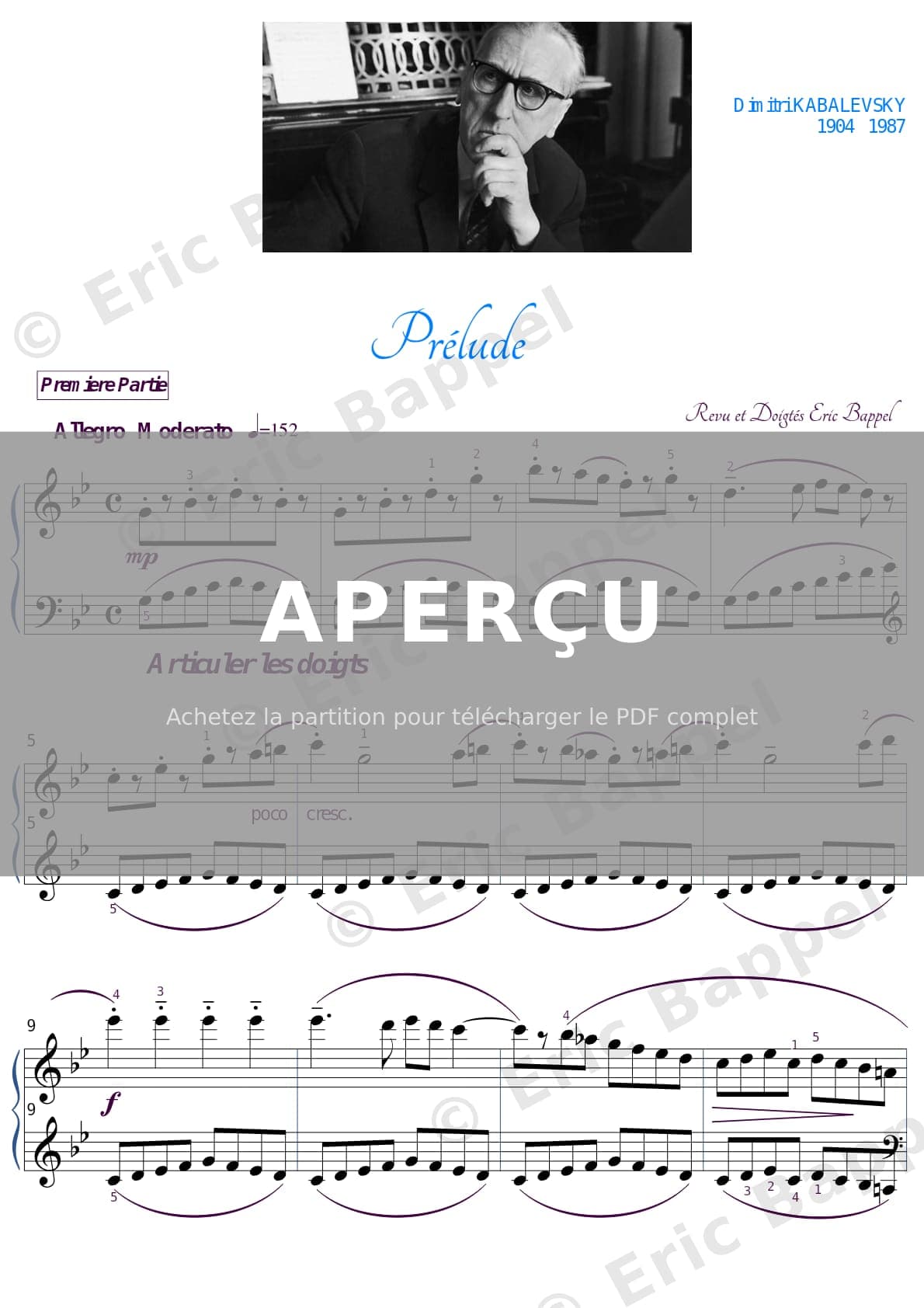 Prélude en Sol mineur (Op. 39 No. 19) — Extrait page 1 sur 2