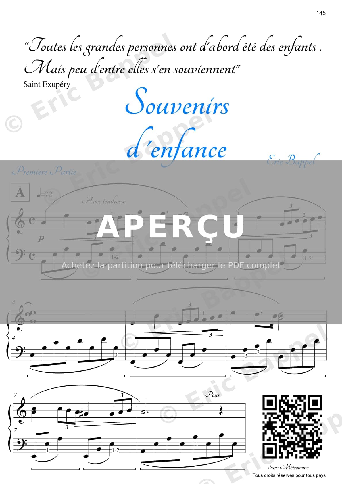 Souvenirs d'enfance — Extrait page 2 sur 6