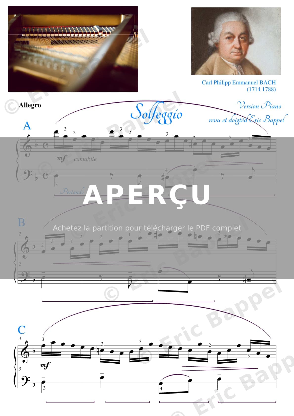 Solfeggio en re m — Extrait page 1 sur 2