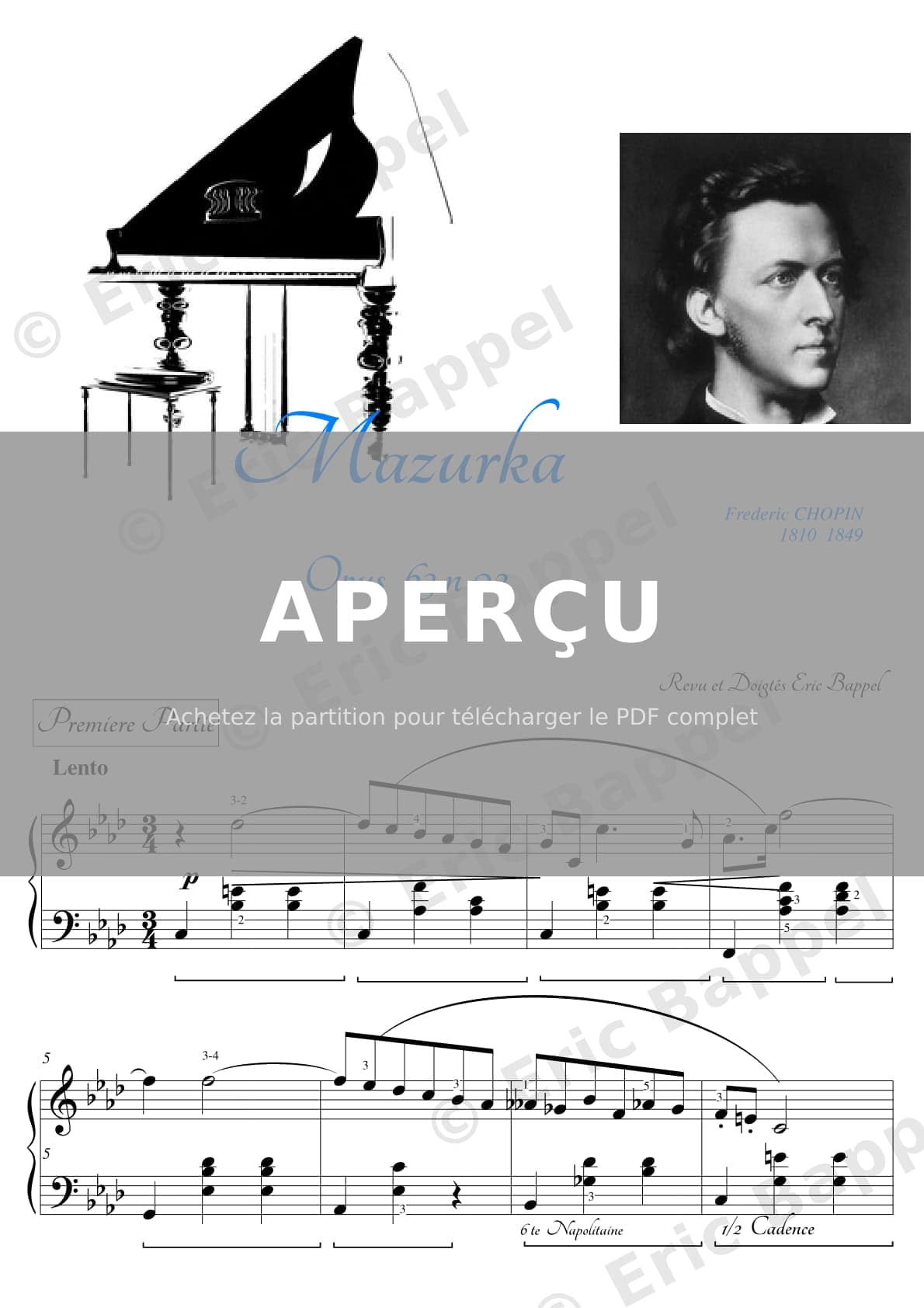 Mazurka, Op. 63, No. 2 — Extrait page 1 sur 4