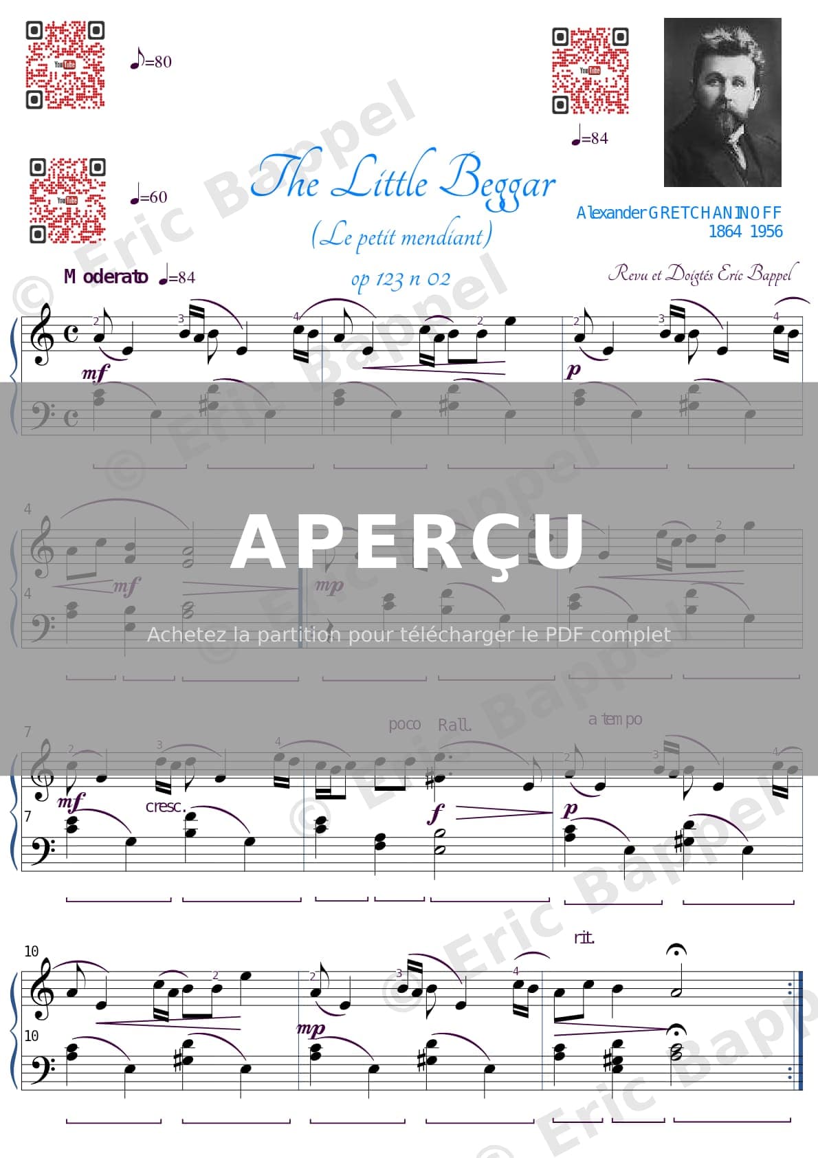 Le Petit Mendiant, Op. 123: No. 2 — Extrait page 1 sur 1