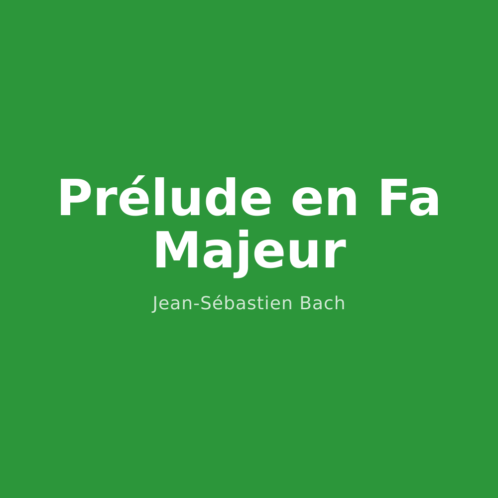 Prélude en Fa Majeur